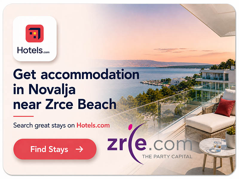 Find Your Accommodation near Zrce Beach