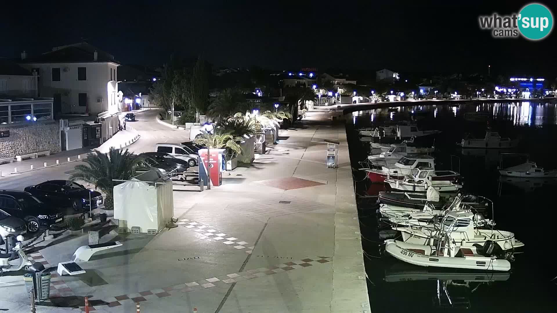 Novalja harbour, live webcam image