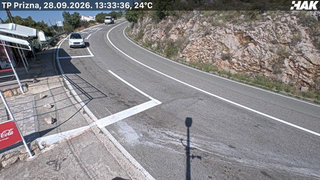 Prizna ferry port (mainland), HAK road camera