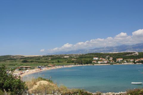 Časka beach, a quiet bay near Novalja